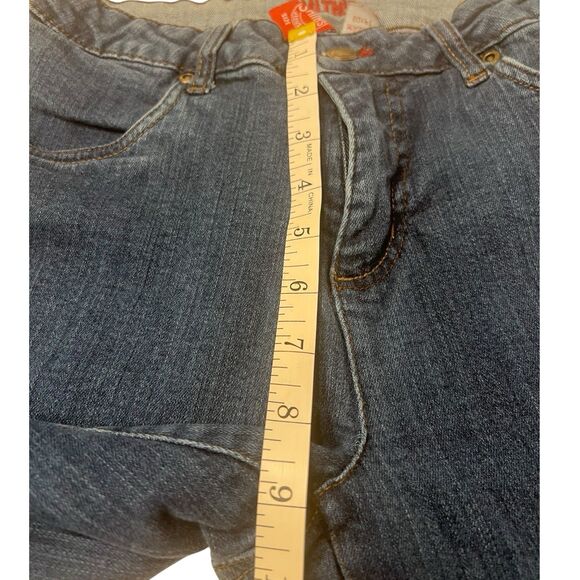 Smith’s Y2K Bootcut Jeans Size 6 Mid Rise Straight Leg Vintage Dark Wash Denim - Picture 6 of 10